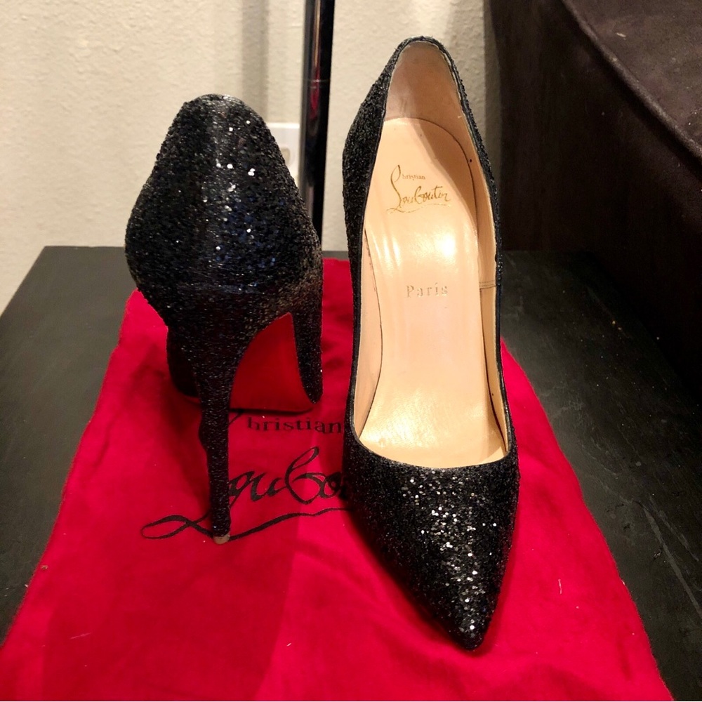 *SOLD* Christian Louboutin Glitter So Kate 120 Pumps-38.5